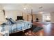 Large main bedroom featuring a ceiling fan, ensuite bath and generous space at 59 Pompas Ct, Dallas, GA 30157