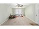 A finished basement with carpet and a drop ceiling provides extra living space at 1165 Hardin Bridge Rd, Euharlee, GA 30145