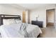 Cozy bedroom with a comfortable bed, dresser, closet, and doorway to the Primary bath at 2479 Peachtree Ne Rd # 605, Atlanta, GA 30305