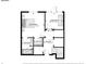 This basement floor plan features a bedroom, bathroom, walk-in closet, hallway and sunroom at 3667 Peachtree Ne Rd # 16, Atlanta, GA 30319