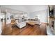 Spacious Gathering room features hardwood floors, a sectional sofa and views to kitchen at 2195 Morgan Ne Rd, Marietta, GA 30066