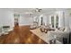 Living area with hardwood floors, neutral walls and french doors at 2195 Morgan Ne Rd, Marietta, GA 30066