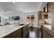 Modern kitchen features a large island, wood cabinets and stainless steel appliances at 504 Rankin Ne St # 4, Atlanta, GA 30308