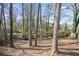 Wooded backyard with tall trees and fallen logs at 1084 Fairburn Nw Rd, Atlanta, GA 30331