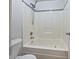 Clean bathroom with tub and shower combination at 60 Legend Creek Holw, Douglasville, GA 30134