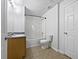 Clean bathroom with tub, toilet, and vanity at 60 Legend Creek Holw, Douglasville, GA 30134