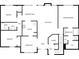 First floorplan includes bedrooms, kitchen, living room, bathrooms, and walk-in closet at 60 Legend Creek Holw, Douglasville, GA 30134