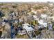 Stunning aerial view of property showcasing the neighborhood and skyline at 727 Berkeley Nw Ave, Atlanta, GA 30318