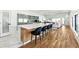Bright kitchen featuring a large island with seating and stainless steel appliances at 727 Berkeley Nw Ave, Atlanta, GA 30318