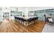 Spacious kitchen features a large center island with seating for nine and modern stainless steel appliances at 727 Berkeley Nw Ave, Atlanta, GA 30318
