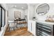 Bright office space with a modern desk, stylish chair, and a sleek dry bar at 727 Berkeley Nw Ave, Atlanta, GA 30318