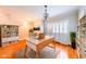 Bright home office featuring hardwood floors, built-in bookshelves, and large windows at 5430 Glenridge Vw # 1601, Sandy Springs, GA 30342