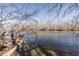 River bank view with fallen trees and calm water at 1304 Wedgewood Ct, Atlanta, GA 30350