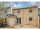 Back exterior view of the property with siding, door and a patio at 8690 Ashley Way, Douglasville, GA 30134