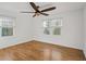 Bright, empty bedroom featuring hardwood floors and natural light at 2046 Harold Se Ave, Smyrna, GA 30080