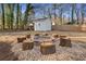 Backyard fire pit with seating, perfect for outdoor gatherings at 2046 Harold Se Ave, Smyrna, GA 30080