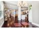 Open dining area with hardwood floors and view of the kitchen at 1977 Nash Se Ave, Atlanta, GA 30316