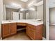 Bathroom featuring a white countertop and a large mirror at 100 Pine Sandy Bank Dr, Canton, GA 30114