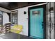 Stylish front door with a yellow bench, creating a welcoming entrance to the home at 530 Bolton Nw Rd, Atlanta, GA 30331