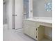 Bathroom with single vanity and hexagon tile floor at 3964 Preston Ne Ct, Brookhaven, GA 30319