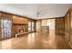 Gathering room with hardwood floors, a fireplace, and built-in shelving at 3964 Preston Ne Ct, Brookhaven, GA 30319
