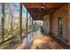 Brick patio with wooden supports and access to backyard at 3964 Preston Ne Ct, Brookhaven, GA 30319