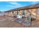 Backyard patio with concrete slab and AC unit at 761 Woodwind Dr, Rockmart, GA 30153