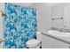 Clean bathroom with shower/tub and white vanity at 761 Woodwind Dr, Rockmart, GA 30153