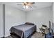 Bedroom with a double bed and ceiling fan at 4646 Biffle Rd, Stone Mountain, GA 30088