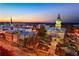 Scenic town square at sunset, featuring a clock tower at 120 Asher Dr, Carrollton, GA 30116