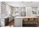 Well-appointed kitchen with stainless steel appliances, a large island, and pendant lighting at 607 Broadview Ter, Atlanta, GA 30324