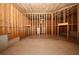 Unfinished basement with framed walls and concrete floor at 3301 Cascade Parc Blvd, Atlanta, GA 30311