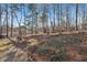 Wooded backyard with a sloped terrain and privacy from neighbors at 4035 Powerscourt Pl, Suwanee, GA 30024