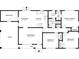 Detailed floor plan showing layout of the house with labeled rooms and dimensions at 2600 Burkshire Rd, Ellenwood, GA 30294