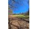 Sprawling land featuring a storage shed, bordered by trees under a bright blue sky at 866 Lee Byrd Rd, Loganville, GA 30052
