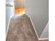Carpeted staircase leading down at 866 Lee Byrd Rd, Loganville, GA 30052