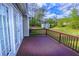 Wide wooden deck offers views of the home's exterior and backyard at 2904 Pleasant Ridge Dr, Decatur, GA 30034