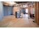 Unfinished basement with exposed beams, concrete floor, and potential for customization at 4335 Silent Path, Cumming, GA 30028