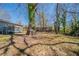 Spacious backyard featuring mature trees and lush greenery, offering a private outdoor retreat at 2103 Mcafee Rd, Decatur, GA 30032