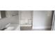 Full bathroom with a step-in shower and vanity with an undermount sink at 3033 Semmes St, Atlanta, GA 30344