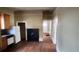 View of kitchen with light colored cabinets and black counter tops at 3033 Semmes St, Atlanta, GA 30344