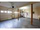 Attached garage with a two-car garage door and visible storage shelving at 10945 Pinehigh Dr, Alpharetta, GA 30022