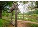 Charming wooden swing hanging from a pergola near the lake providing a peaceful spot to relax and enjoy nature at 4380 Serenity Lake Dr, Cumming, GA 30028