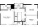 Second level floor plan featuring Primary bedroom with bathroom, plus two additional bedrooms and closets at 3500 Quinn Ridge Dr, Snellville, GA 30039
