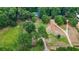 Aerial view of a house and expansive property with trees and yard at 915 Rocky Creek Rd, Hampton, GA 30228