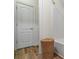 Simple bathroom with a shower/tub combo and vinyl flooring at 915 Rocky Creek Rd, Hampton, GA 30228