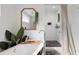 Stylish bathroom featuring a soaking tub with a view and a shower with modern fixtures at 1470 S Gordon Sw St, Atlanta, GA 30310