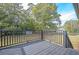Private deck overlooking the backyard at 1381 Flat Rock Rd, Stockbridge, GA 30281