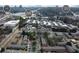 An aerial view of a residential area showcasing its proximity to I-285, The King & Queen Buildings and the Prado Shopping Center at 5672 Kingsport Dr # 4, Atlanta, GA 30342