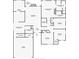 Detailed floor plan showing layout with dimensions for kitchen, bedrooms, living spaces at 557 Bradford Park, Loganville, GA 30052